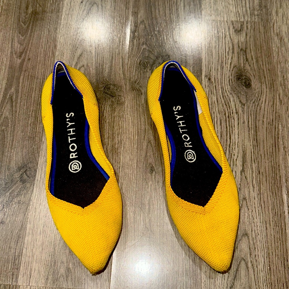 Rothy’s Yellow The Point Size 8